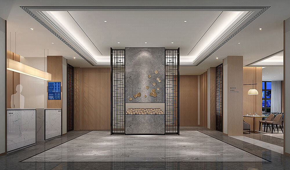 开封轻驿简约风商务爱游戏最新官网_爱游戏(中国)装修设计方案效果图