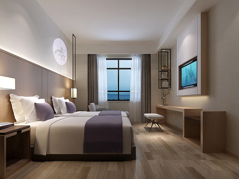 开封轻驿简约风商务爱游戏最新官网_爱游戏(中国)装修设计方案效果图