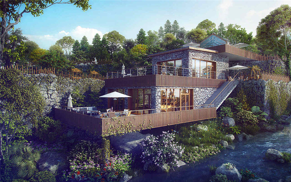 泰山生态度假爱游戏最新官网_爱游戏(中国)概念设计方案效果图