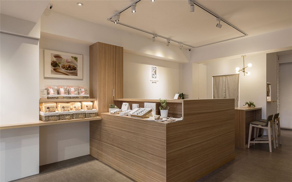 郑州拾禾米香手工零食店装修公司设计案例