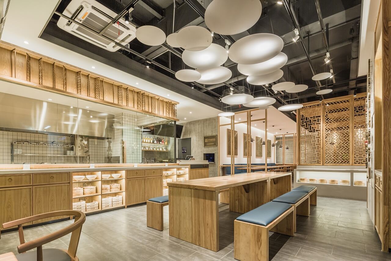 郑州天怡兴手工饺子店装修公司设计案例