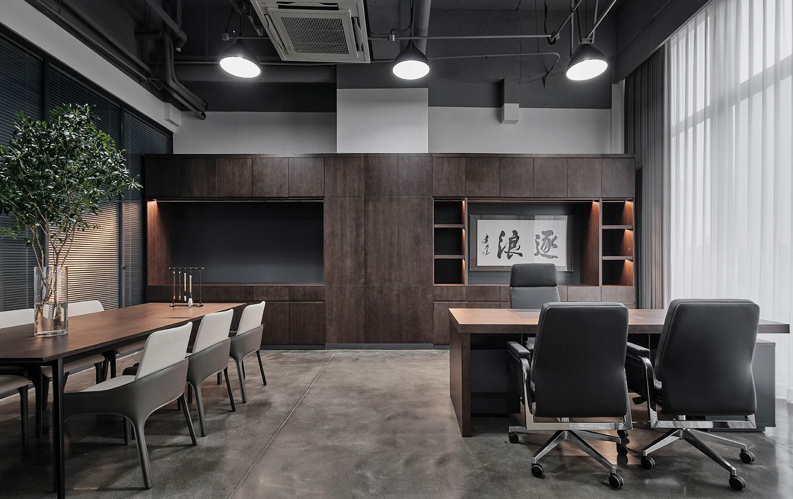 雪浪云科技公司现代极简风办公室装修设计案例(图18) 雪浪云科技公司现代极简风办公室装修设计案例(图18)