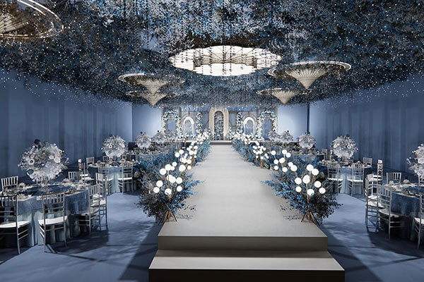 新乡婚宴爱游戏最新官网_爱游戏(中国)蔚蓝星空主题宴会厅