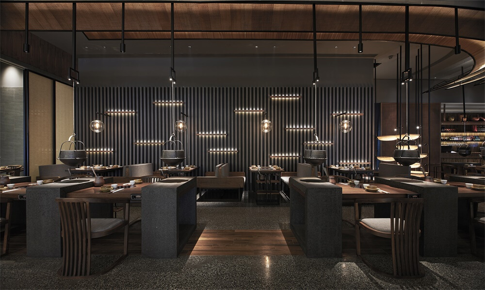 翘脚牛肉火锅店装修—尽膳口福餐厅设计案例(图12) 翘脚牛肉火锅店装修—尽膳口福餐厅设计案例(图12)