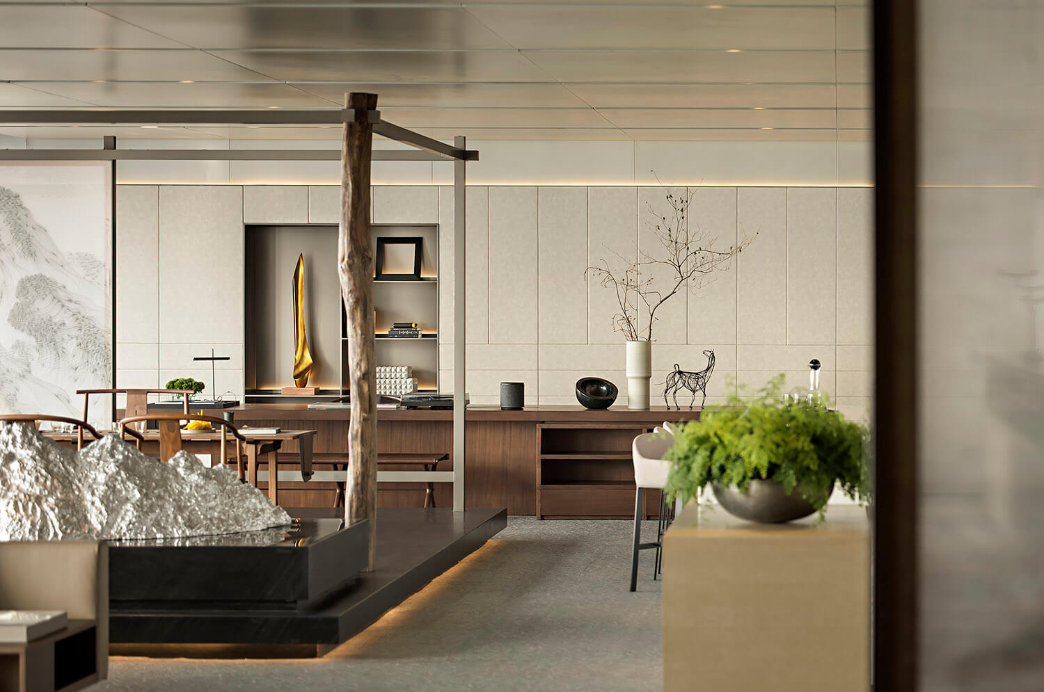 办公楼装修—禅意办公会所设计案例(图16) 办公楼装修—禅意办公会所设计案例(图16)