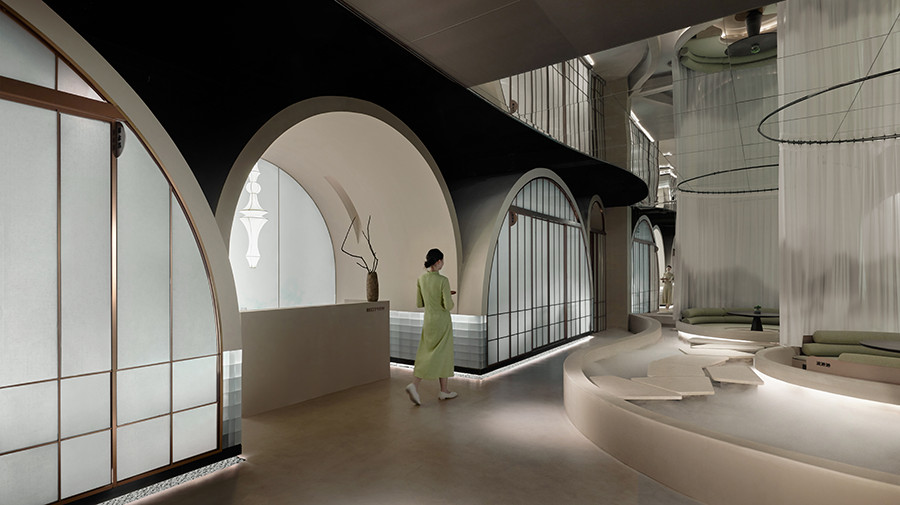 以江南水乡为主题的创意茶室设计分享(图1) 以江南水乡为主题的创意茶室设计分享(图1)