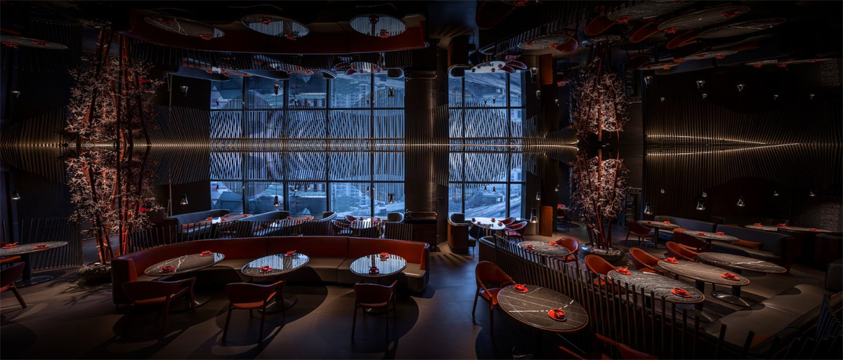 郑州餐饮设计推荐湘爱新式湖南菜餐厅装修设计(图2) 郑州餐饮设计推荐湘爱新式湖南菜餐厅装修设计(图2)