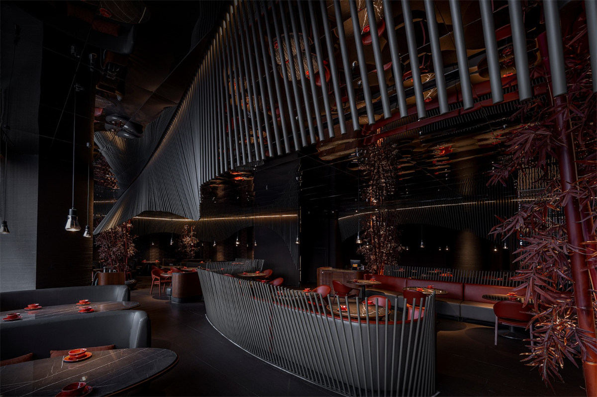 郑州餐饮设计推荐湘爱新式湖南菜餐厅装修设计(图3) 郑州餐饮设计推荐湘爱新式湖南菜餐厅装修设计(图3)