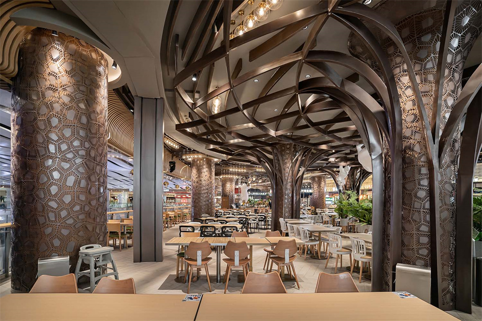 郑州美食广场设计公司食通天美食市集装修案例(图14) 郑州美食广场设计公司食通天美食市集装修案例(图14)