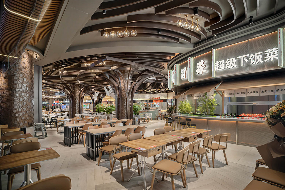 郑州美食广场设计公司食通天美食市集装修案例(图21) 郑州美食广场设计公司食通天美食市集装修案例(图21)