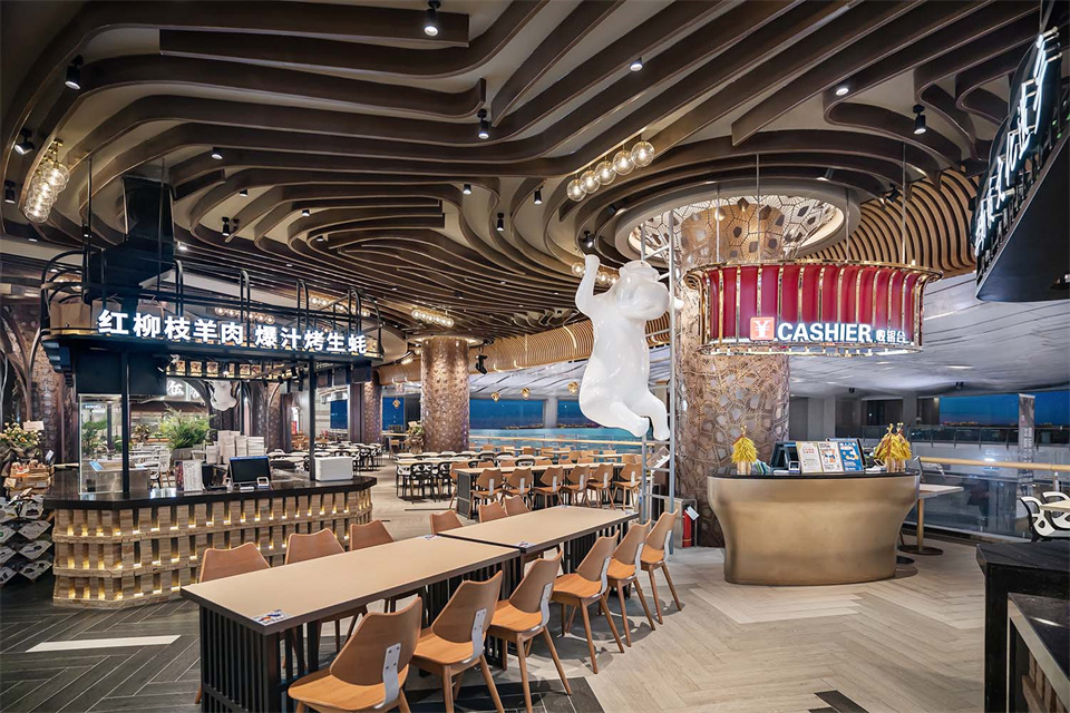郑州美食广场设计公司食通天美食市集装修案例(图20) 郑州美食广场设计公司食通天美食市集装修案例(图20)