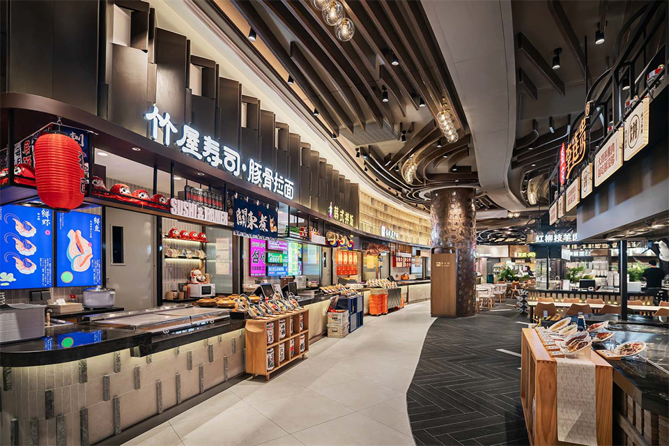 郑州美食广场设计公司食通天美食市集装修案例(图24) 郑州美食广场设计公司食通天美食市集装修案例(图24)