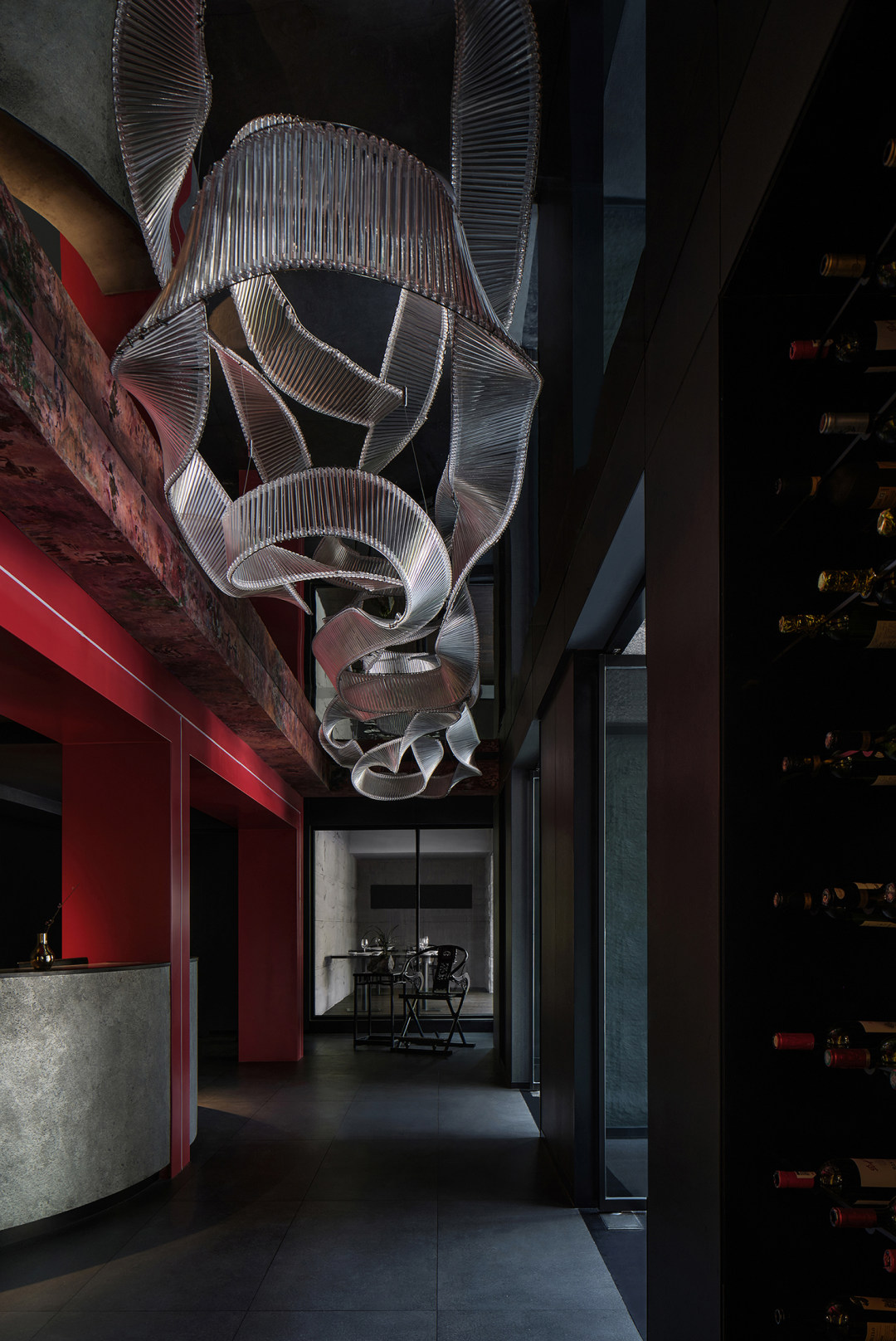 现代极简与中式混搭风商务中餐厅装修设计案例(图4) 现代极简与中式混搭风商务中餐厅装修设计案例(图4)