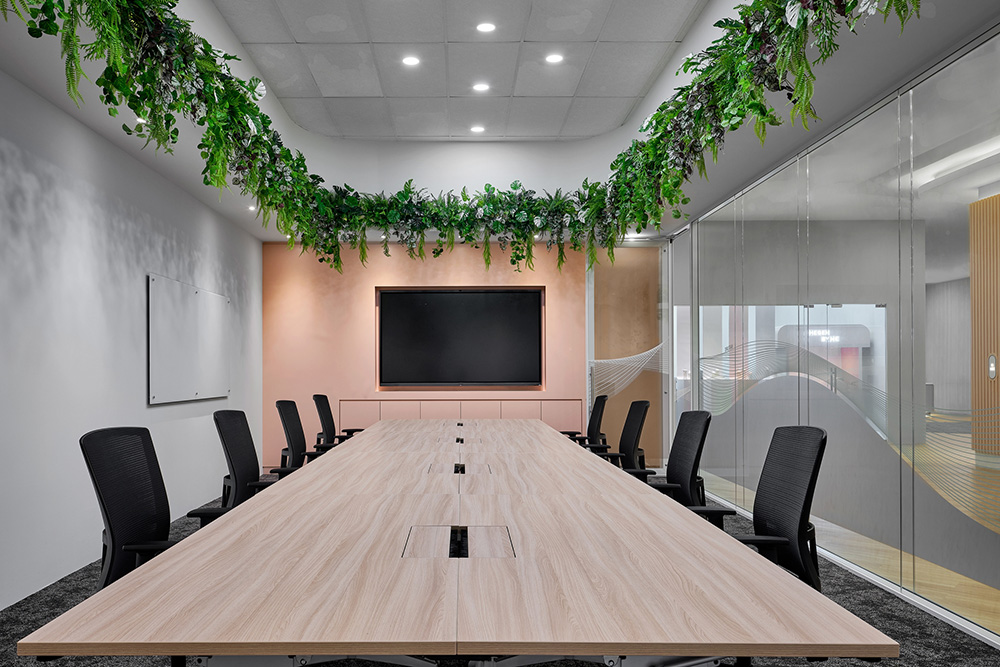 郑州办公室装修推荐快消品绿色时尚办公室设计(图8) 郑州办公室装修推荐快消品绿色时尚办公室设计(图8)