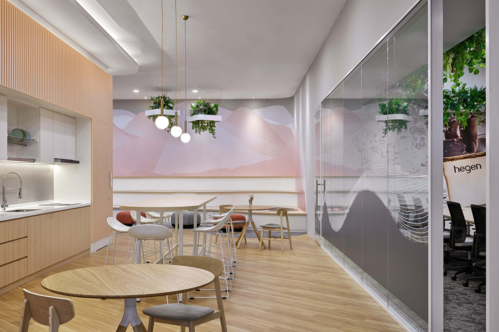 郑州办公室装修推荐快消品绿色时尚办公室设计(图5) 郑州办公室装修推荐快消品绿色时尚办公室设计(图5)