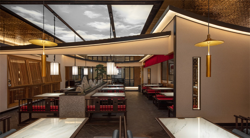 径山十八道风味民间菜餐厅装修设计案例(图2) 径山十八道风味民间菜餐厅装修设计案例(图2)