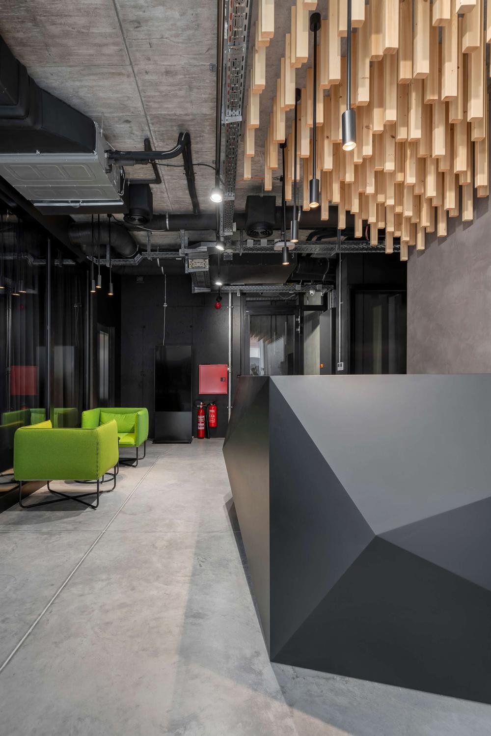 1300平清新工业风科技公司办公室装修设计(图1) 1300平清新工业风科技公司办公室装修设计(图1)