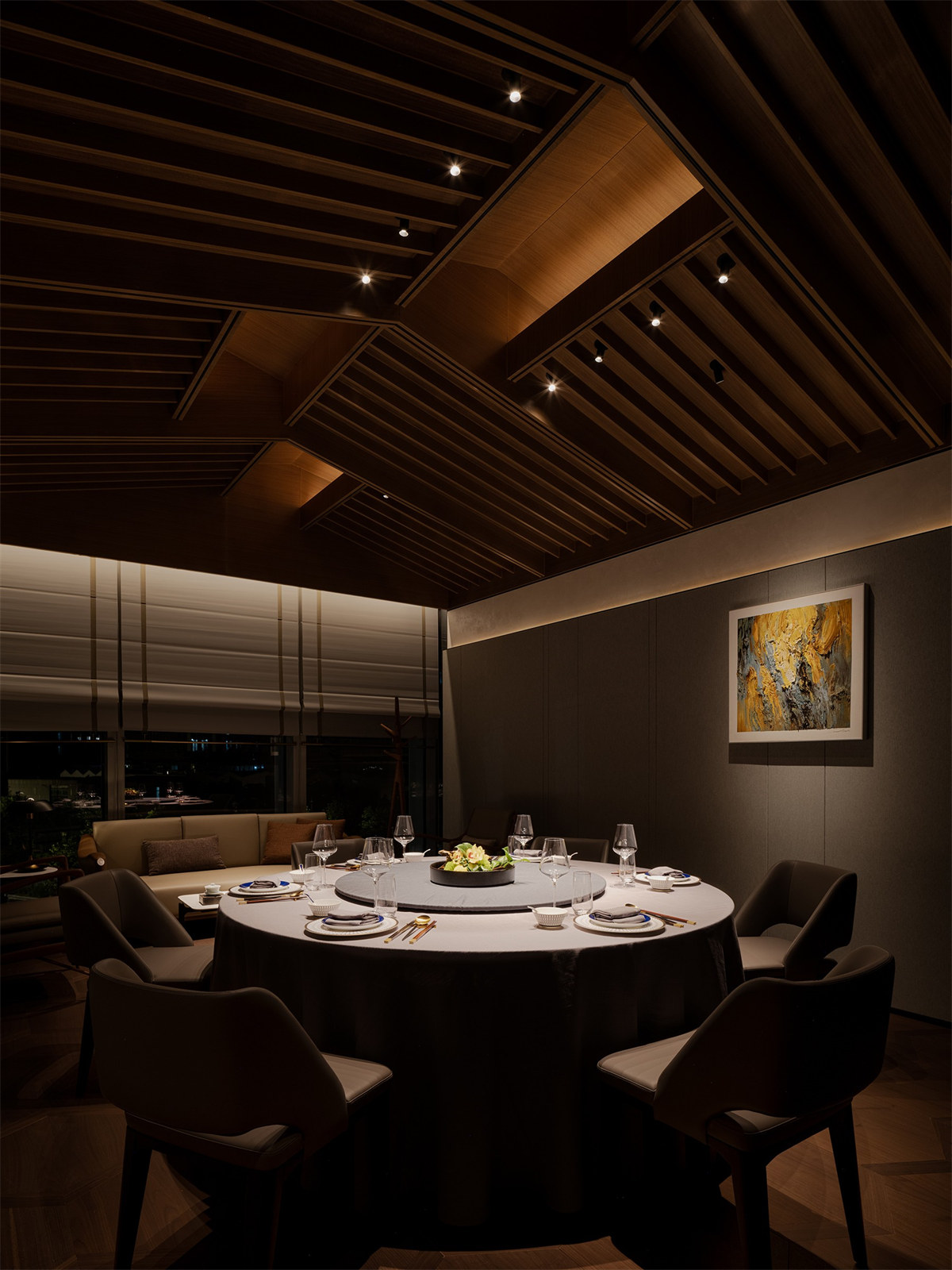 周舍海派美学中餐厅装修设计方案(图8) 周舍海派美学中餐厅装修设计方案(图8)