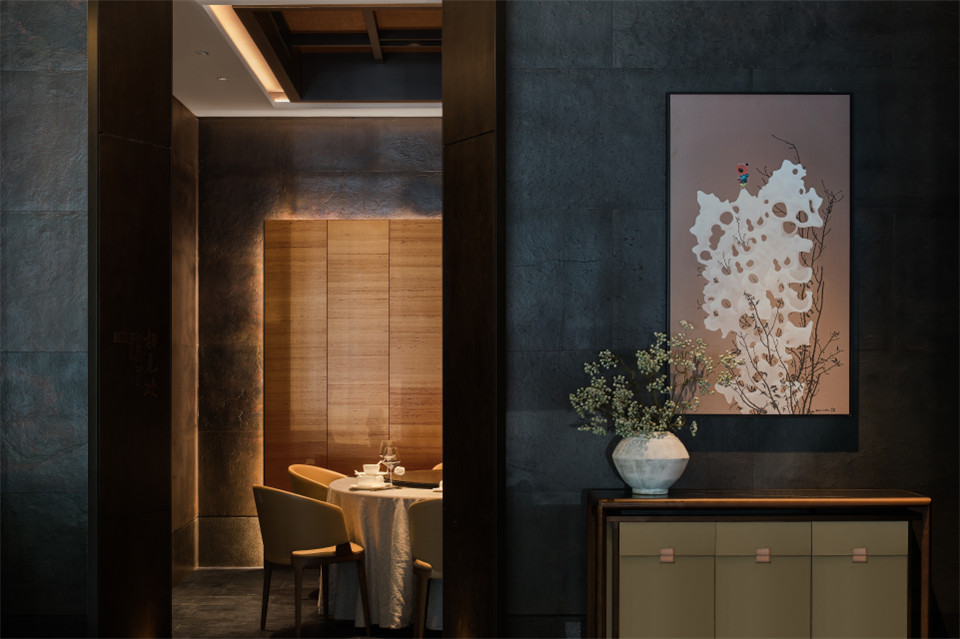 郑州餐厅设计推荐山居荣府杭帮菜中餐厅设计(图6) 郑州餐厅设计推荐山居荣府杭帮菜中餐厅设计(图6)