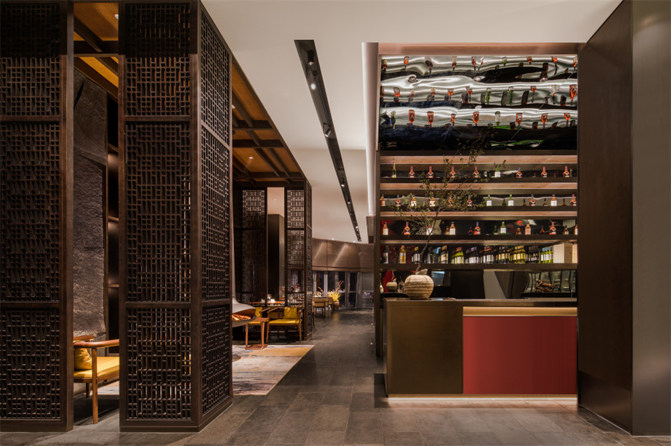 郑州餐厅设计推荐山居荣府杭帮菜中餐厅设计(图7) 郑州餐厅设计推荐山居荣府杭帮菜中餐厅设计(图7)