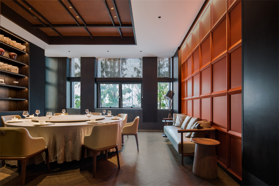 郑州餐厅设计推荐山居荣府杭帮菜中餐厅设计(图11) 郑州餐厅设计推荐山居荣府杭帮菜中餐厅设计(图11)