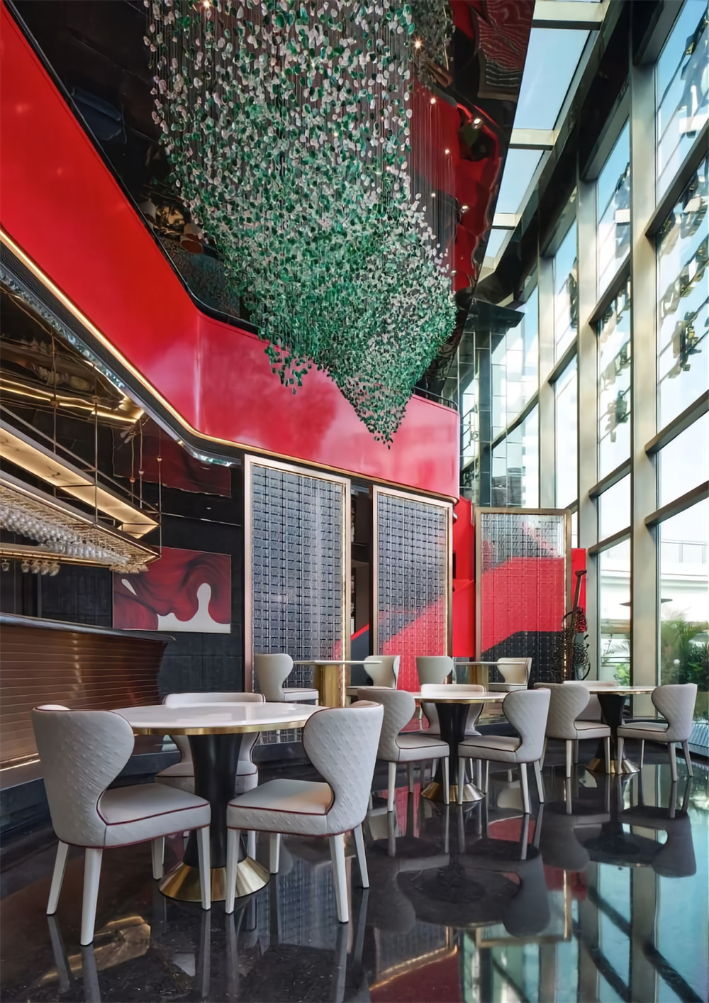 郑州餐饮装修公司推荐高端粤菜海鲜餐厅设计(图4) 郑州餐饮装修公司推荐高端粤菜海鲜餐厅设计(图4)