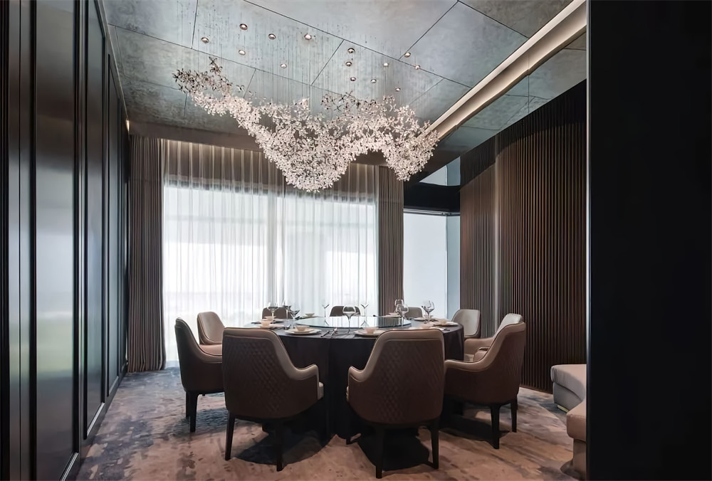 郑州餐饮装修公司推荐高端粤菜海鲜餐厅设计(图8) 郑州餐饮装修公司推荐高端粤菜海鲜餐厅设计(图8)