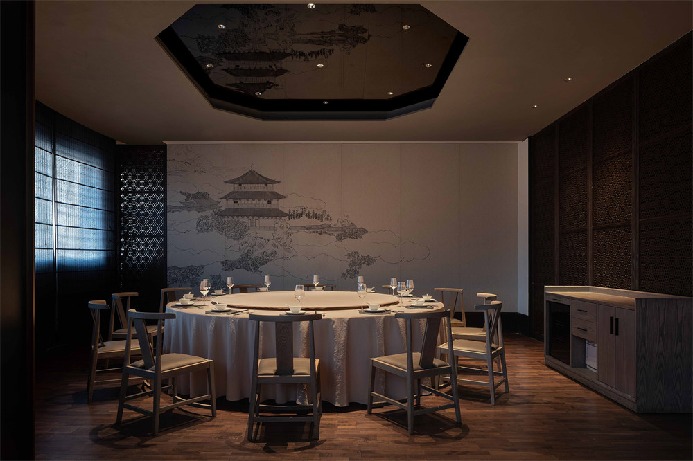 江南赋醉爱时尚粤菜餐厅装修设计实景图(图9) 江南赋醉爱时尚粤菜餐厅装修设计实景图(图9)