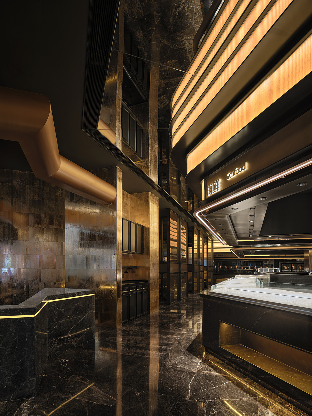 郑州餐饮设计推荐钱小奴海鲜自助餐厅装修设计(图3) 郑州餐饮设计推荐钱小奴海鲜自助餐厅装修设计(图3)