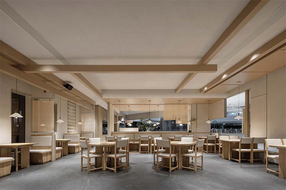 极简禅意风妈妈菜餐厅装修设计方案(图3) 极简禅意风妈妈菜餐厅装修设计方案(图3)