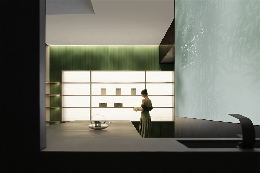现代东方韵味 津乔茶茶叶店面装修设计方案(图8) 现代东方韵味 津乔茶茶叶店面装修设计方案(图8)