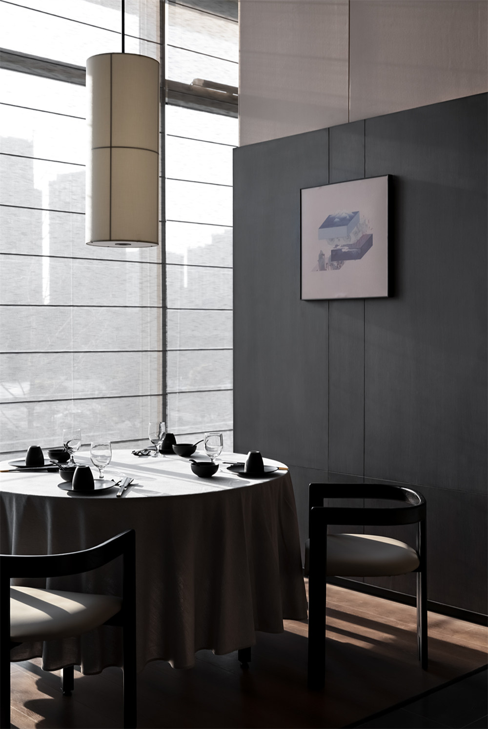 江南文化与东方雅韵结合的汀洲夏宴中餐厅装修设计(图7) 江南文化与东方雅韵结合的汀洲夏宴中餐厅装修设计(图7)