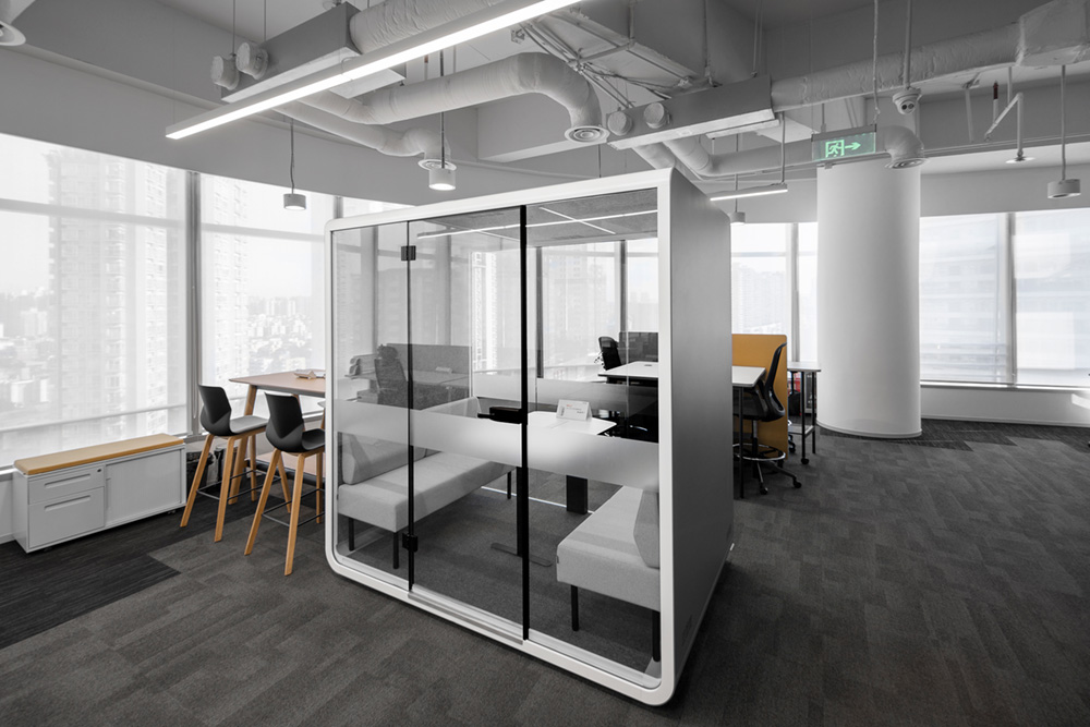 开放多元 诺梵家具办公室兼展厅装修设计方案(图4) 开放多元 诺梵家具办公室兼展厅装修设计方案(图4)