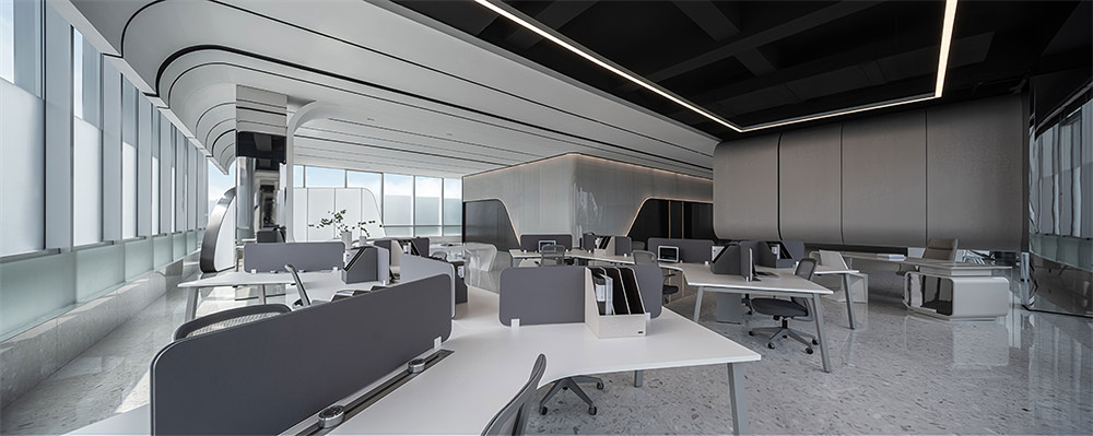 300㎡现代时尚电商直播公司办公室装修设计案例(图6) 300㎡现代时尚电商直播公司办公室装修设计案例(图6)