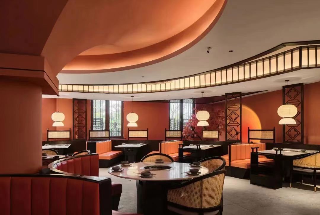 四季鼎辣新中式特色火锅店装修设计方案(图5) 四季鼎辣新中式特色火锅店装修设计方案(图5)