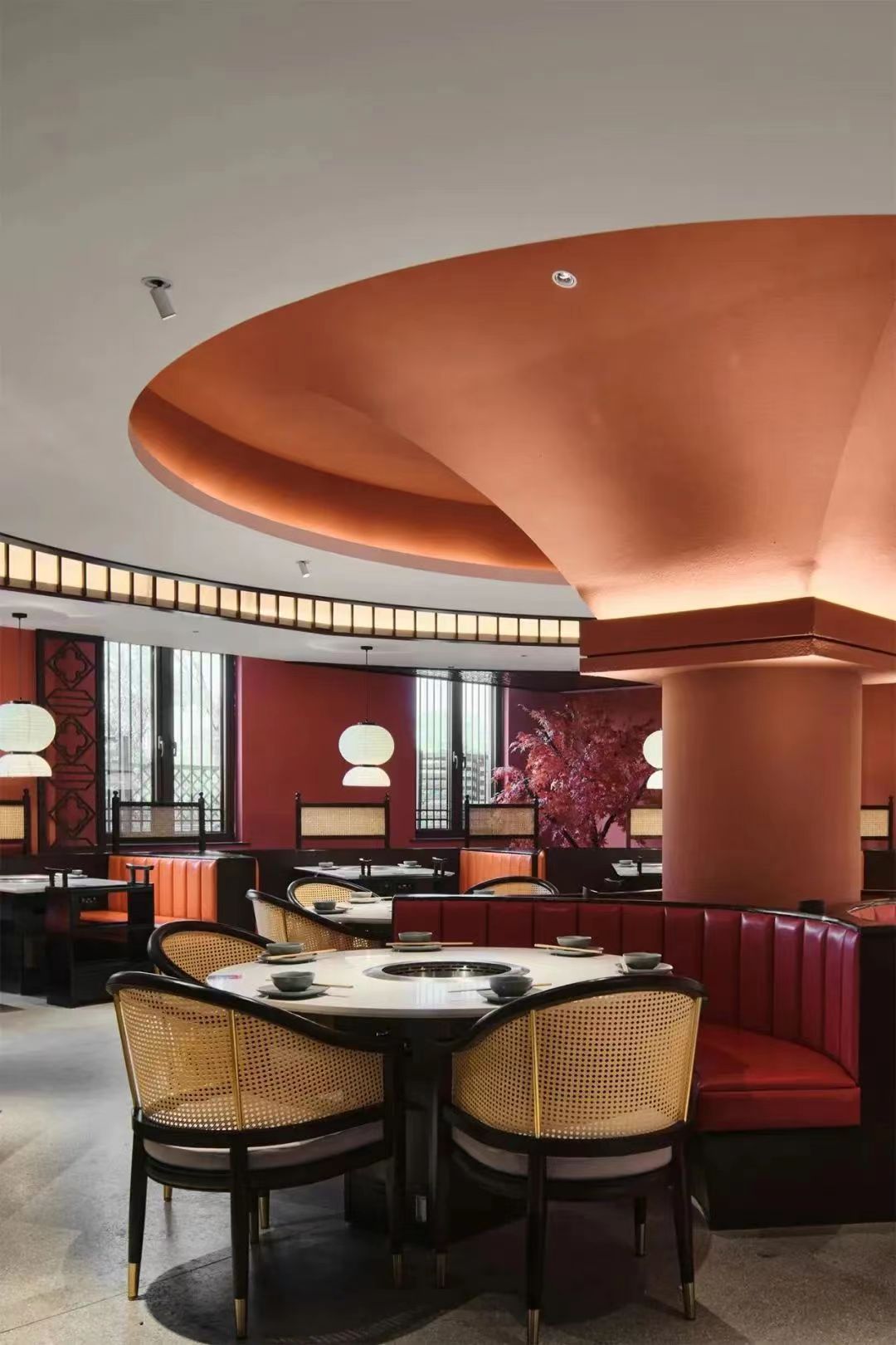 四季鼎辣新中式特色火锅店装修设计方案(图6) 四季鼎辣新中式特色火锅店装修设计方案(图6)