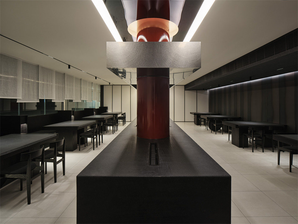 木炭与月亮 现代极简风韩式烤肉店装修设计方案(图4) 木炭与月亮 现代极简风韩式烤肉店装修设计方案(图4)