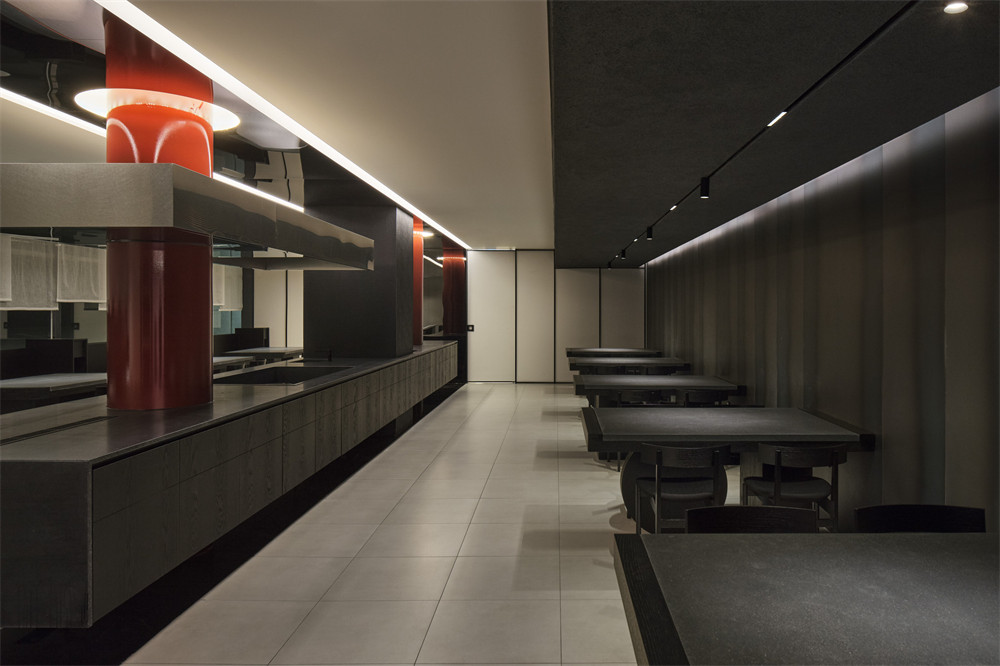 木炭与月亮 现代极简风韩式烤肉店装修设计方案(图5) 木炭与月亮 现代极简风韩式烤肉店装修设计方案(图5)