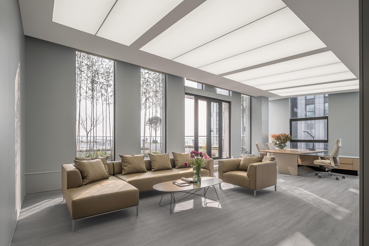 1200平方现代极简风生物科技公司办公室装修(图8) 1200平方现代极简风生物科技公司办公室装修(图8)