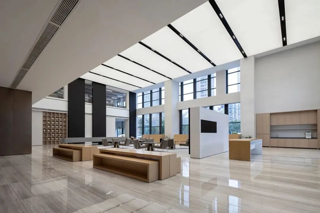 11000㎡金融企业商务办公楼装修设计案例(图4) 11000㎡金融企业商务办公楼装修设计案例(图4)