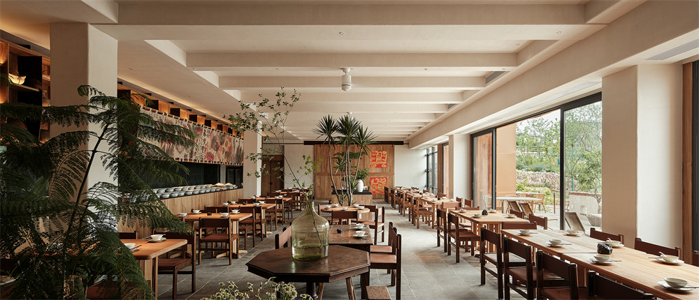 郑州金博大分享花迹·山野地道农家菜餐厅装修设计(图3) 郑州金博大分享花迹·山野地道农家菜餐厅装修设计(图3)