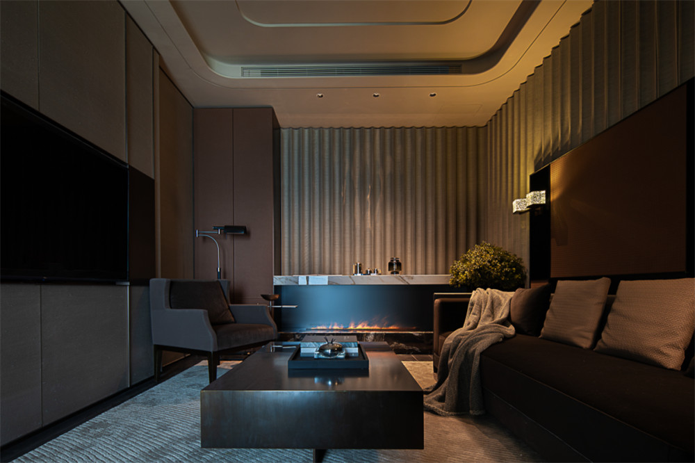 高端企业总部总裁办公室&会所装修设计方案(图8) 高端企业总部总裁办公室&会所装修设计方案(图8)