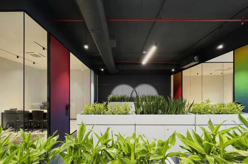 郑州金博大分享时尚炫彩IT科技公司办公室装修案例(图5) 郑州金博大分享时尚炫彩IT科技公司办公室装修案例(图5)