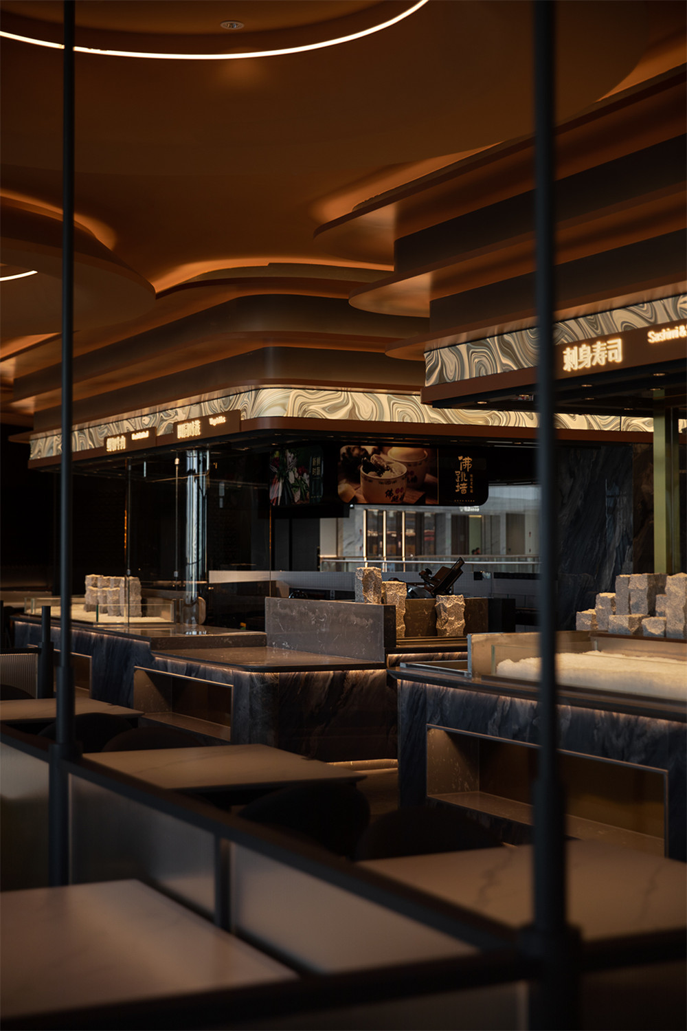 郑州金博大推荐钱鼎会海鲜自助餐厅装修设计方案(图9) 郑州金博大推荐钱鼎会海鲜自助餐厅装修设计方案(图9)