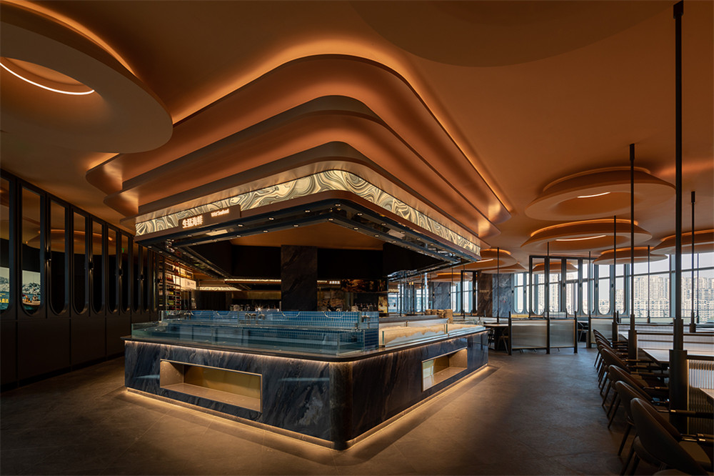 郑州金博大推荐钱鼎会海鲜自助餐厅装修设计方案(图3) 郑州金博大推荐钱鼎会海鲜自助餐厅装修设计方案(图3)