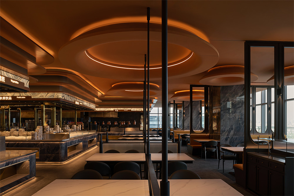 郑州金博大推荐钱鼎会海鲜自助餐厅装修设计方案(图4) 郑州金博大推荐钱鼎会海鲜自助餐厅装修设计方案(图4)