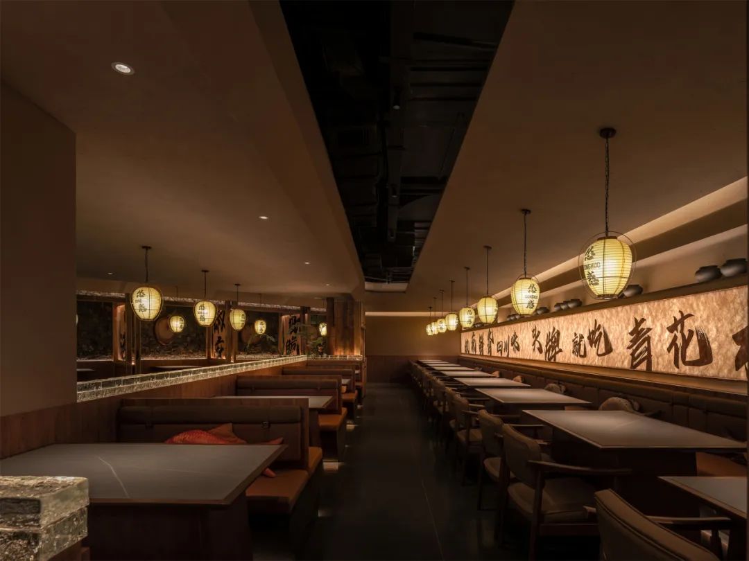 一品鱼悦烧烤·川菜融合餐厅酒吧装修设计方案(图8) 一品鱼悦烧烤·川菜融合餐厅酒吧装修设计方案(图8)