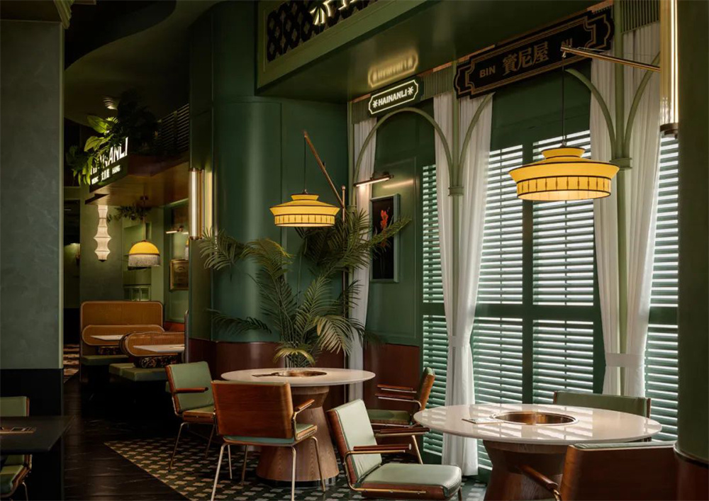 精致南洋风 海楠里·椰子鸡火锅店装修设计案例(图9) 精致南洋风 海楠里·椰子鸡火锅店装修设计案例(图9)