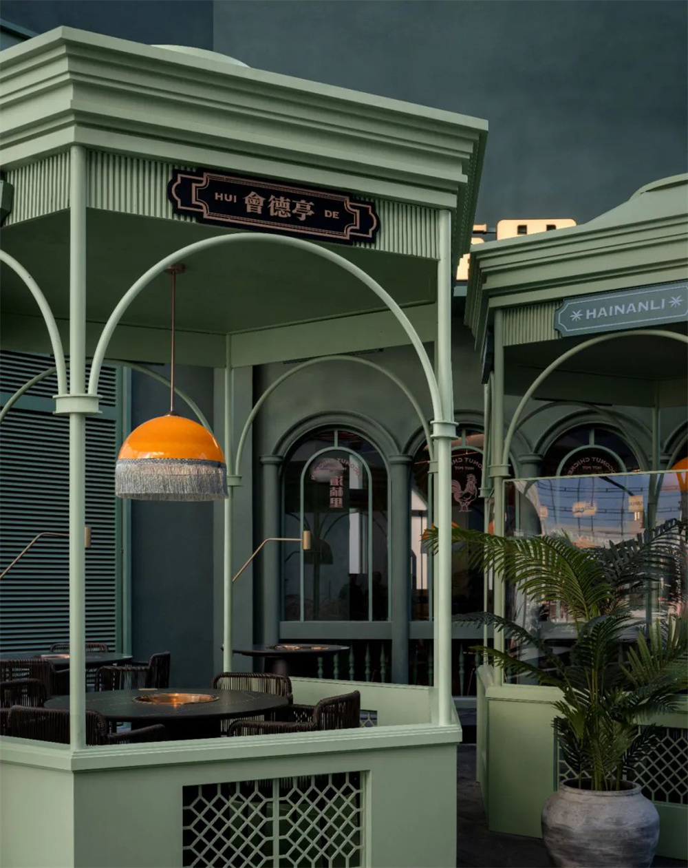 精致南洋风 海楠里·椰子鸡火锅店装修设计案例(图11) 精致南洋风 海楠里·椰子鸡火锅店装修设计案例(图11)