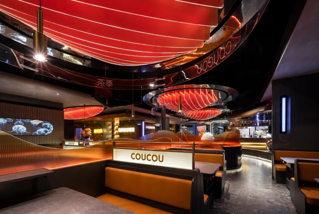 年轻时尚科幻 湊湊火锅店装修设计方案(图1) 年轻时尚科幻 湊湊火锅店装修设计方案(图1)